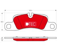 New Brake Pad Set, disc brake for PORSCHE:CAYENNE 95535293970