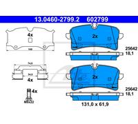 ATE 13.0460-2799.2 Brake pad set