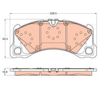 TRW GDB2052 Brake pad set