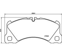 New Brake Pad Set, disc brake for PORSCHE:MACAN,CAYENNE,CAYENNE SUV 9Y0698151P
