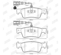 Jurid Brake Pad Set 573301J - Disc Brake for Porsche Cayenne & VW Touareg