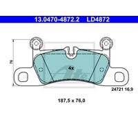 Brake pads 13.0470-4872.2 ATE for PORSCHE VW