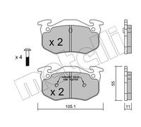 New Brake Pad Set, disc brake for RENAULT:19 I,19 ,19 II,CLIO I,19 Mk II