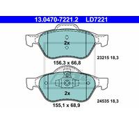 ATE Brake Pad Set 13.0470-7221.2 for Renault Megane II Sport Tourer & Clio III 2.0 16V