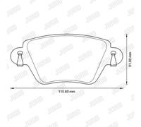 BRAKE PAD SET DISC BRAKE 573320J FOR RENAULT KANGOO/Rapid/Express 1.5L 4cyl