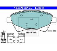 New Brake Pad Set, disc brake for RENAULT:KANGOO,MEGANE II,SCÉNIC II