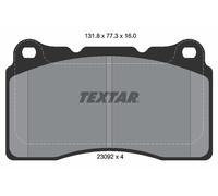 Textar Front Brake Pads Set 2309203 – Disc Brake for Renault Megane III Coupe F4R 2.0L