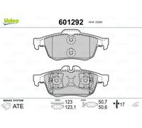 Brake pads Rear Axle 601292 VALEO for RENAULT LATITUDE TALISMAN