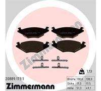 ZIMMERMANN 20889.173.1 Brake pad set