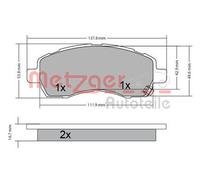 New Brake Pad Set, disc brake for SUBARU:LEGACY II,LIBERTY II,LEGACY III