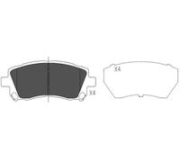 New Brake Pad Set, disc brake for SUBARU:OUTBACK,FORESTER,LEGACY II,FORESTER I