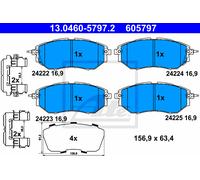 ATE Brake Pad Set 13.0460-5797.2 Disc OE, Fits Subaru Outback/Legacy IV, Forester 2.0 XT AWD