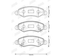JURID 573378J Brake pad set