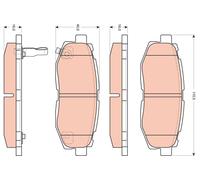 TRW GDB3442 Brake pad set