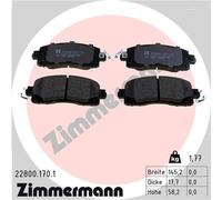 ZIMMERMANN 22800.170.1 Brake pad set