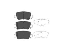 BRAKE PAD SET DISC BRAKE KBP-9107 FOR TOYOTA 3ZR-FAE/FE 2.0L 2ZR-FAE 1.8L 4cyl