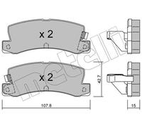 BRAKE PAD SET DISC BRAKE 22-0161-2 FOR TOYOTA COROLLA/Liftback/Compact/FX 1.6L