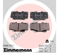 ZIMMERMANN 21680.175.1 Brake pad set