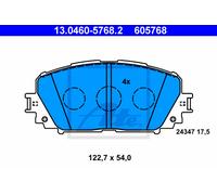 Brake pads 13.0460-5768.2 ATE for TOYOTA YARIS/VITZ YARIS Hatchback Van