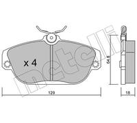 BRAKE PAD SET DISC BRAKE 22-0132-0 FOR VOLVO 760/Kombi/Break/Rural 960 740 2.0L