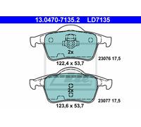 ATE Brake Pad Set 13.0470-7135.2 - Disc Brake for Volvo S60 I, S80 I, V70 I, V70 II, XC70 I
