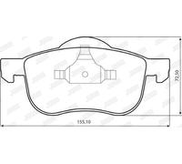 JURID 573003J Brake pad set