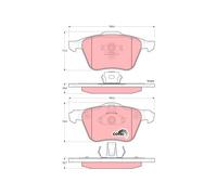 TRW GDB1576 Brake pad set
