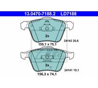 ATE 13.0470-7188.2 Brake pad set