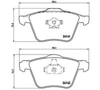 BREMBO P 86 018 Brake pad set