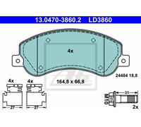 ATE 13.0470-3860.2 Brake pad set