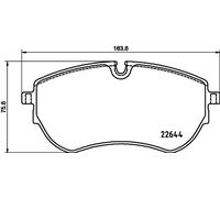 New Brake Pad Set, disc brake for VW:AMAROK,AMAROK Platform/Chassis 2H6698151A