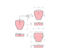 New Brake Pad Set, disc brake for VW:PHAETON,PHAETON Sedan 3D0698151B