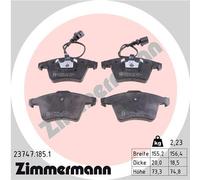 ZIMMERMANN 23747.185.1 Brake pad set