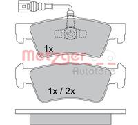 New Brake Pad Set, disc brake for VW:TOUAREG 7L6698451 7L6698451C