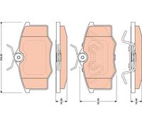 TRW GDB1759 Brake pad set