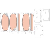 TRW GDB3423 Brake pad set