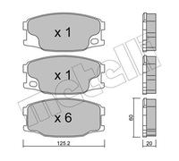 New Brake Pad Set, disc brake MC894601 MK328619 MK499872