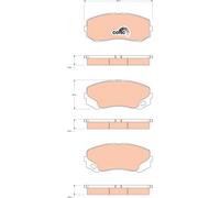 TRW GDB3492 Brake pad set