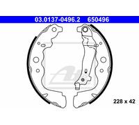ATE 03.0137-0496.2 Brake Shoe Set