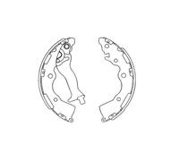 Brake shoes KBS-4405 KAVO PARTS for KIA HYUNDAI