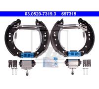Brake shoes Pre-assembled 03.0520-7319.3 ATE for SMART MITSUBISHI