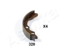 Brake Shoe Set, parking brake Rear Axle 55-03-320 ASHIKA for MAZDA 323 S Mk IV