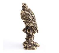 New Brass Eagle Statue Vintage Simulated Animal Statue Home Office Desk Decor Ornament Metal Figure Props Toy Gift Art collection