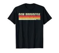 NEW BRAUNFELS TX TEXAS Funny City Home Roots Gift Retro 80s T-Shirt