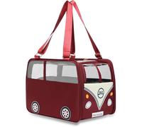 New Breathable Cat Carrier Backpack Portable Soft-Sided Pet Shoulder Bag for Travel Bus Outdoor All Seasons Universal Suitable for outdoor, travel, walking, camping(Color:red)