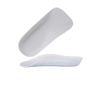 New Breathable Invisible Height Insole Arch Support Convenient to Use Half Insole Durable Foot Sole Pad for Men Women(White-S)