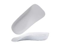 New Breathable Invisible Height Insole Arch Support Convenient to Use Half Insole Durable Orthopedic Foot Sole Pad for Men Women(White-M)