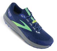 BROOKS Men's Divide 3 Sneaker, Blue/Green/Gray, 8 UK