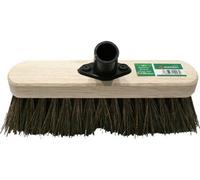 New Broom Head Wooden Hard Yard Garden Sweeping Cleaning Brush Bristle Stiff 10 Inch