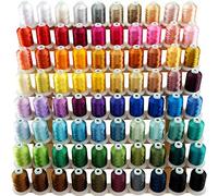New brothread 80 Spools Polyester Machine Embroidery Thread Kit 1000M Each Spool - NewColours Similar to Janome and RA Colours